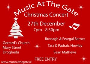 Music at the Gate Christmas Concert - Poster